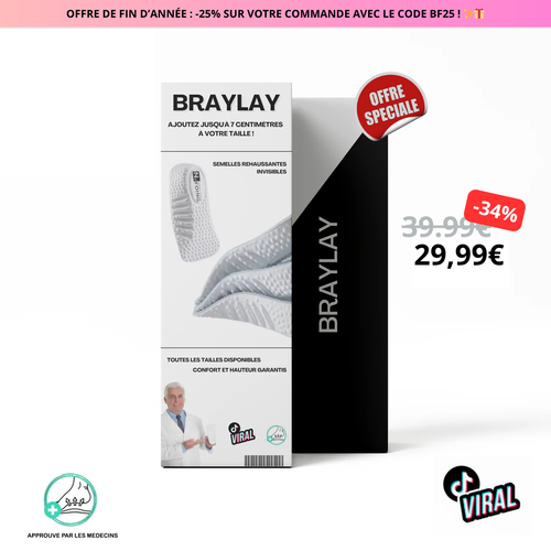 Semelles orthopédiques grandissantes FlexStep™ l Braylay