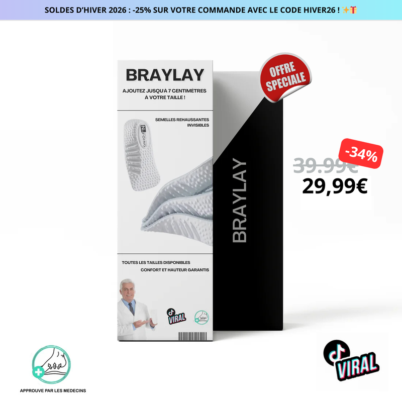 Semelles orthopédiques grandissantes FlexStep™ l Braylay
