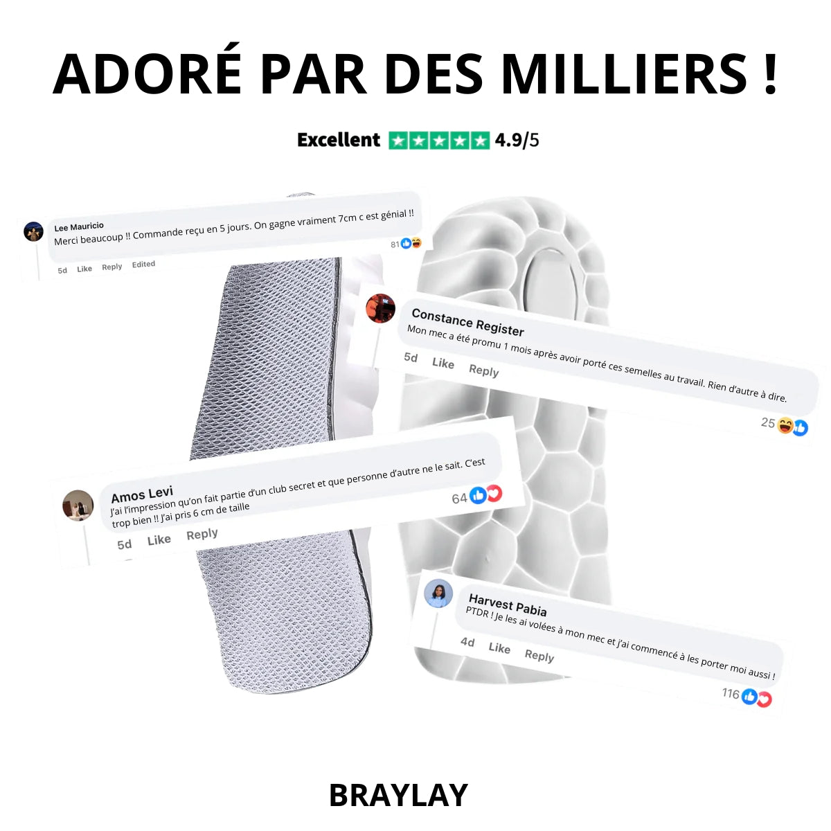 Semelles orthopédiques grandissantes FlexStep™ l Braylay